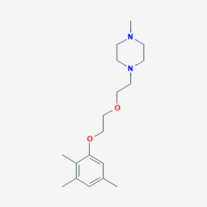 molecular formula C18H30N2O2 B5243593 1-methyl-4-{2-[2-(2,3,5-trimethylphenoxy)ethoxy]ethyl}piperazine 