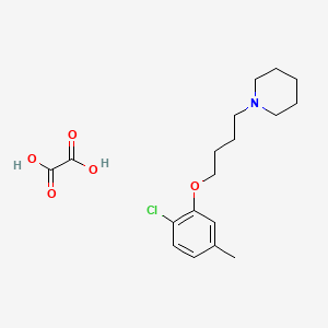 1-[4-(2-Chloro-5-methylphenoxy)butyl]piperidine;oxalic acid