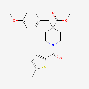 ethyl 4-(4-methoxybenzyl)-1-[(5-methyl-2-thienyl)carbonyl]-4-piperidinecarboxylate