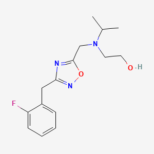 2-[{[3-(2-fluorobenzyl)-1,2,4-oxadiazol-5-yl]methyl}(isopropyl)amino]ethanol