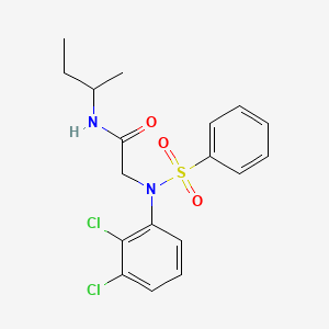 N-(BUTAN-2-YL)-2-[N-(2,3-DICHLOROPHENYL)BENZENESULFONAMIDO]ACETAMIDE