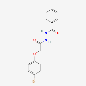 molecular formula C15H13BrN2O3 B5243667 N'-[2-(4-bromophenoxy)acetyl]benzohydrazide CAS No. 5237-44-5