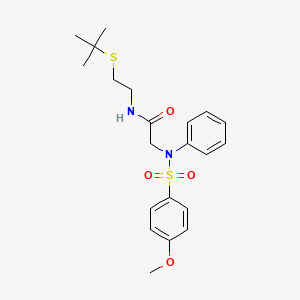 N~1~-[2-(tert-butylthio)ethyl]-N~2~-[(4-methoxyphenyl)sulfonyl]-N~2~-phenylglycinamide