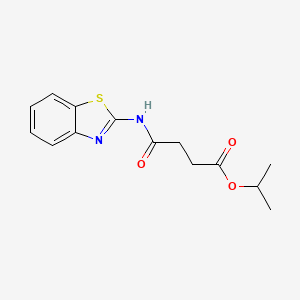 Propan-2-yl 4-(1,3-benzothiazol-2-ylamino)-4-oxobutanoate