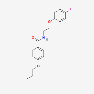 molecular formula C19H22FNO3 B5243722 4-butoxy-N-[2-(4-fluorophenoxy)ethyl]benzamide 