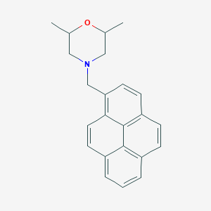 molecular formula C23H23NO B5243727 2,6-dimethyl-4-(1-pyrenylmethyl)morpholine 