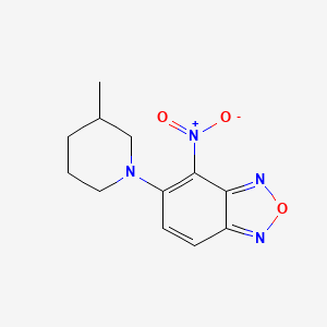 molecular formula C12H14N4O3 B5243740 5-(3-Methylpiperidin-1-yl)-4-nitro-2,1,3-benzoxadiazole 