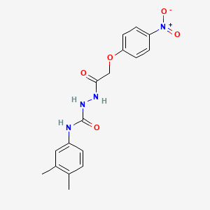 N-(3,4-dimethylphenyl)-2-[(4-nitrophenoxy)acetyl]hydrazinecarboxamide