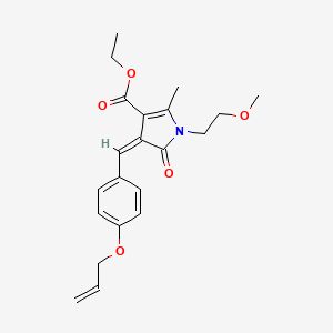 ethyl (4Z)-1-(2-methoxyethyl)-2-methyl-5-oxo-4-[4-(prop-2-en-1-yloxy)benzylidene]-4,5-dihydro-1H-pyrrole-3-carboxylate