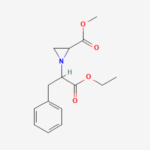 Methyl 1-(1-ethoxy-1-oxo-3-phenylpropan-2-yl)aziridine-2-carboxylate