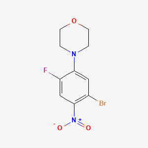 molecular formula C10H10BrFN2O3 B5243867 4-(5-bromo-2-fluoro-4-nitrophenyl)morpholine 