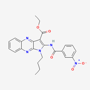 Ethyl 1-butyl-2-[(3-nitrobenzoyl)amino]pyrrolo[3,2-b]quinoxaline-3-carboxylate