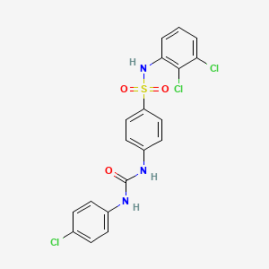 4-({[(4-chlorophenyl)amino]carbonyl}amino)-N-(2,3-dichlorophenyl)benzenesulfonamide