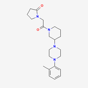 1-(2-{3-[4-(2-methylphenyl)-1-piperazinyl]-1-piperidinyl}-2-oxoethyl)-2-pyrrolidinone