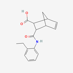 molecular formula C17H19NO3 B5244038 3-[(2-Ethylphenyl)carbamoyl]bicyclo[2.2.1]hept-5-ene-2-carboxylic acid CAS No. 436855-45-7