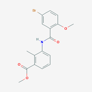 methyl 3-[(5-bromo-2-methoxybenzoyl)amino]-2-methylbenzoate