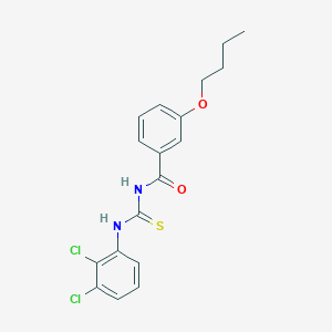 molecular formula C18H18Cl2N2O2S B5244085 3-butoxy-N-[(2,3-dichlorophenyl)carbamothioyl]benzamide 