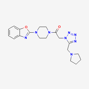 1-[4-(1,3-Benzoxazol-2-yl)piperazin-1-yl]-2-[5-(pyrrolidin-1-ylmethyl)tetrazol-1-yl]ethanone