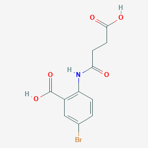 molecular formula C11H10BrNO5 B5244107 5-Bromo-2-(3-carboxypropanoylamino)benzoic acid 