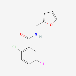 2-chloro-N-(furan-2-ylmethyl)-5-iodobenzamide