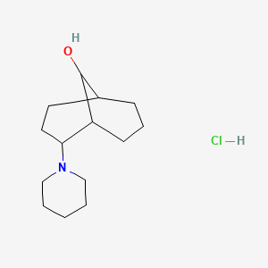 molecular formula C14H26ClNO B5244127 2-(1-piperidinyl)bicyclo[3.3.1]nonan-9-ol hydrochloride 