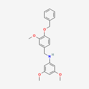 N-[4-(benzyloxy)-3-methoxybenzyl]-3,5-dimethoxyaniline