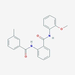 molecular formula C22H20N2O3 B5244211 N-(2-methoxyphenyl)-2-[(3-methylbenzoyl)amino]benzamide 