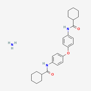 molecular formula C26H35N3O3 B5244218 N,N'-(oxydi-4,1-phenylene)dicyclohexanecarboxamide ammoniate 