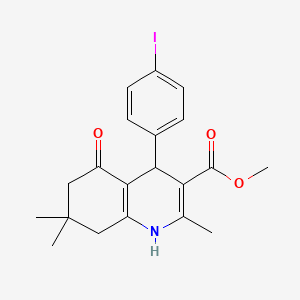 methyl 4-(4-iodophenyl)-2,7,7-trimethyl-5-oxo-1,4,5,6,7,8-hexahydro-3-quinolinecarboxylate