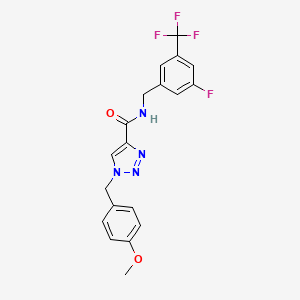 molecular formula C19H16F4N4O2 B5244311 N-[3-fluoro-5-(trifluoromethyl)benzyl]-1-(4-methoxybenzyl)-1H-1,2,3-triazole-4-carboxamide 