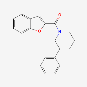 molecular formula C20H19NO2 B5244355 1-Benzofuran-2-yl(3-phenylpiperidin-1-yl)methanone 