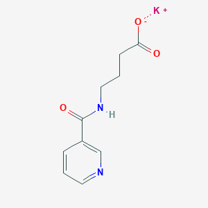 molecular formula C10H11KN2O3 B5244374 Potassium;4-(pyridine-3-carbonylamino)butanoate 