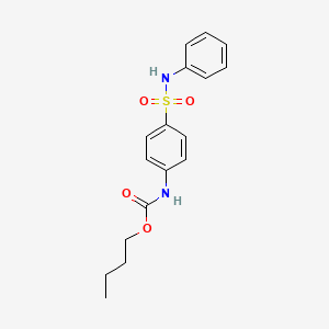 molecular formula C17H20N2O4S B5244387 butyl N-[4-(phenylsulfamoyl)phenyl]carbamate 