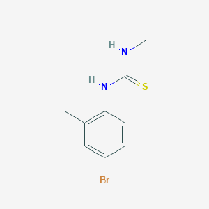 molecular formula C9H11BrN2S B5244420 1-(4-Bromo-2-methylphenyl)-3-methylthiourea 