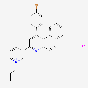 1-allyl-3-[1-(4-bromophenyl)benzo[f]quinolin-3-yl]pyridinium iodide