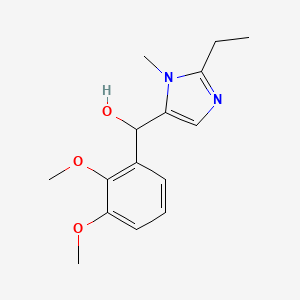 molecular formula C15H20N2O3 B5244487 (2,3-dimethoxyphenyl)(2-ethyl-1-methyl-1H-imidazol-5-yl)methanol 