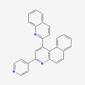 molecular formula C27H17N3 B5244495 3-(4-pyridinyl)-1-(2-quinolinyl)benzo[f]quinoline 