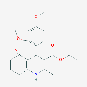 Ethyl 4-(2,4-dimethoxyphenyl)-2-methyl-5-oxo-1,4,5,6,7,8-hexahydroquinoline-3-carboxylate