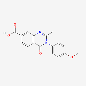 3-(4-Methoxyphenyl)-2-methyl-4-oxo-3,4-dihydroquinazoline-7-carboxylic acid