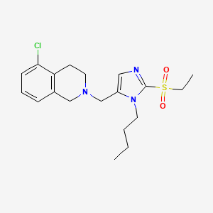 2-[(3-butyl-2-ethylsulfonylimidazol-4-yl)methyl]-5-chloro-3,4-dihydro-1H-isoquinoline