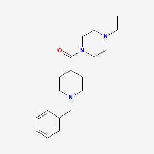 molecular formula C19H29N3O B5244611 1-[(1-benzyl-4-piperidinyl)carbonyl]-4-ethylpiperazine 