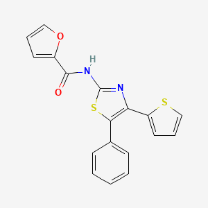 molecular formula C18H12N2O2S2 B5244635 N-[5-phenyl-4-(2-thienyl)-1,3-thiazol-2-yl]-2-furamide 