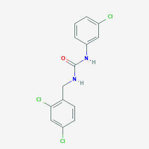 molecular formula C14H11Cl3N2O B5244643 N-(3-chlorophenyl)-N'-(2,4-dichlorobenzyl)urea 