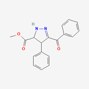 methyl 3-benzoyl-4-phenyl-4,5-dihydro-1H-pyrazole-5-carboxylate