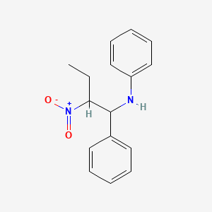 molecular formula C16H18N2O2 B5244774 N-(2-nitro-1-phenylbutyl)aniline 