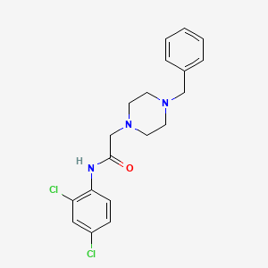 molecular formula C19H21Cl2N3O B5244779 2-(4-benzylpiperazin-1-yl)-N-(2,4-dichlorophenyl)acetamide 