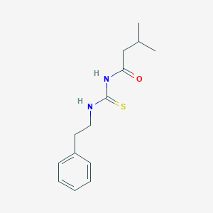 3-methyl-N-{[(2-phenylethyl)amino]carbonothioyl}butanamide