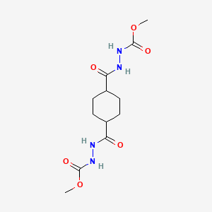 molecular formula C12H20N4O6 B5244806 dimethyl 2,2'-(1,4-cyclohexanediyldicarbonyl)dihydrazinecarboxylate 