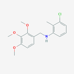 (3-chloro-2-methylphenyl)(2,3,4-trimethoxybenzyl)amine