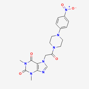 molecular formula C12H17N B5244914 1,3-DIMETHYL-7-{2-[4-(4-NITROPHENYL)PIPERAZIN-1-YL]-2-OXOETHYL}-2,3,6,7-TETRAHYDRO-1H-PURINE-2,6-DIONE CAS No. 5876-10-8